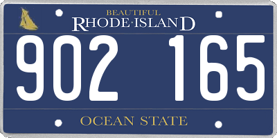 RI license plate 902165
