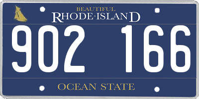 RI license plate 902166