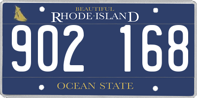 RI license plate 902168