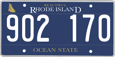 RI license plate 902170