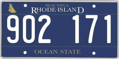 RI license plate 902171