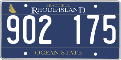 RI license plate 902175