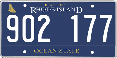 RI license plate 902177