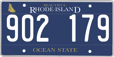 RI license plate 902179
