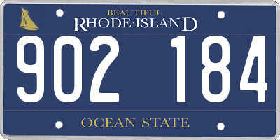 RI license plate 902184