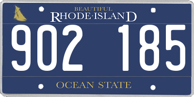 RI license plate 902185