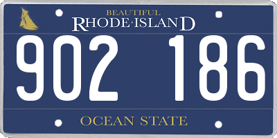 RI license plate 902186