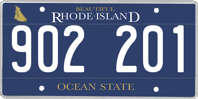 RI license plate 902201