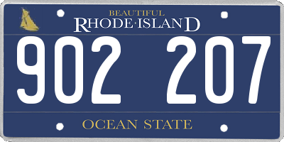 RI license plate 902207