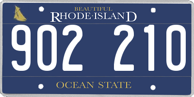 RI license plate 902210