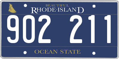 RI license plate 902211