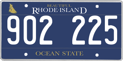 RI license plate 902225
