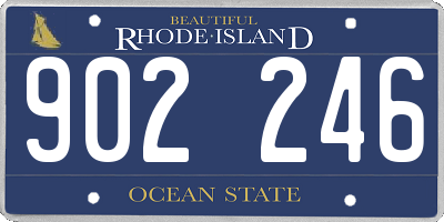 RI license plate 902246