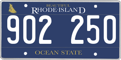 RI license plate 902250