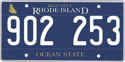 RI license plate 902253