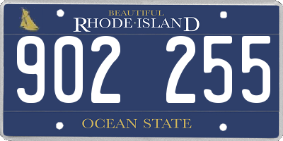 RI license plate 902255