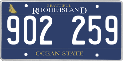 RI license plate 902259