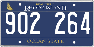 RI license plate 902264