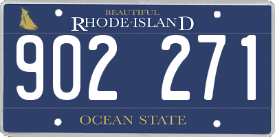 RI license plate 902271