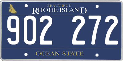 RI license plate 902272