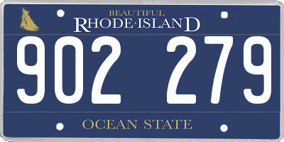 RI license plate 902279