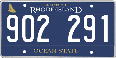 RI license plate 902291