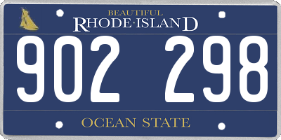 RI license plate 902298