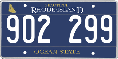 RI license plate 902299