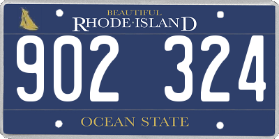 RI license plate 902324