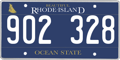RI license plate 902328