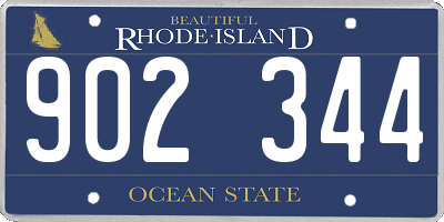 RI license plate 902344
