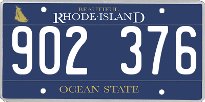 RI license plate 902376