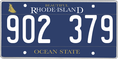 RI license plate 902379