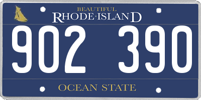 RI license plate 902390