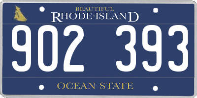 RI license plate 902393
