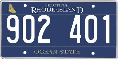 RI license plate 902401