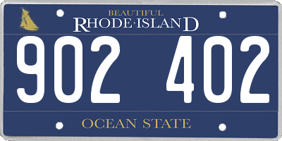 RI license plate 902402