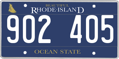 RI license plate 902405