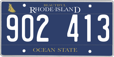 RI license plate 902413