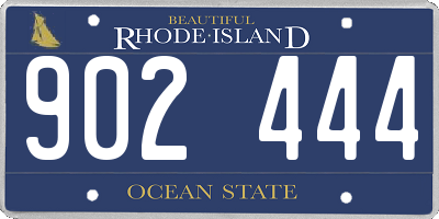 RI license plate 902444