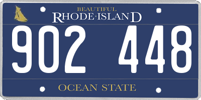 RI license plate 902448