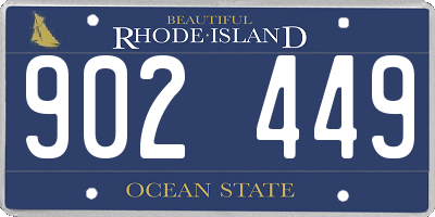 RI license plate 902449
