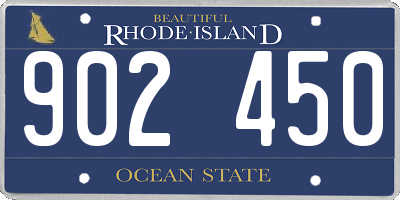 RI license plate 902450