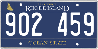 RI license plate 902459