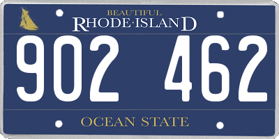 RI license plate 902462