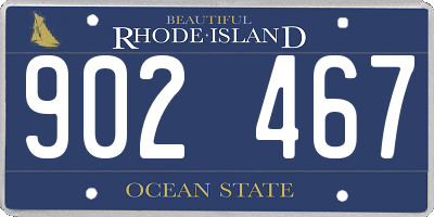 RI license plate 902467