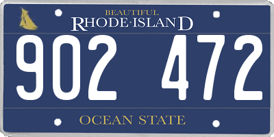 RI license plate 902472