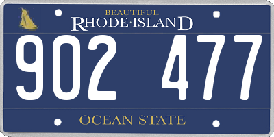 RI license plate 902477