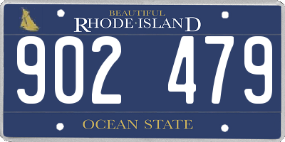 RI license plate 902479