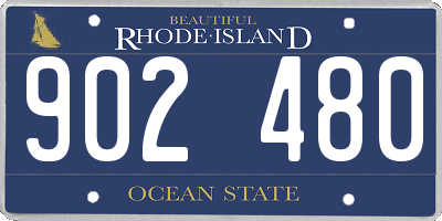 RI license plate 902480